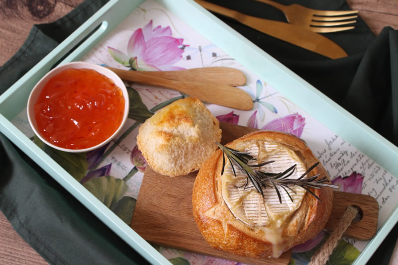 Receita de Camembert no Pão